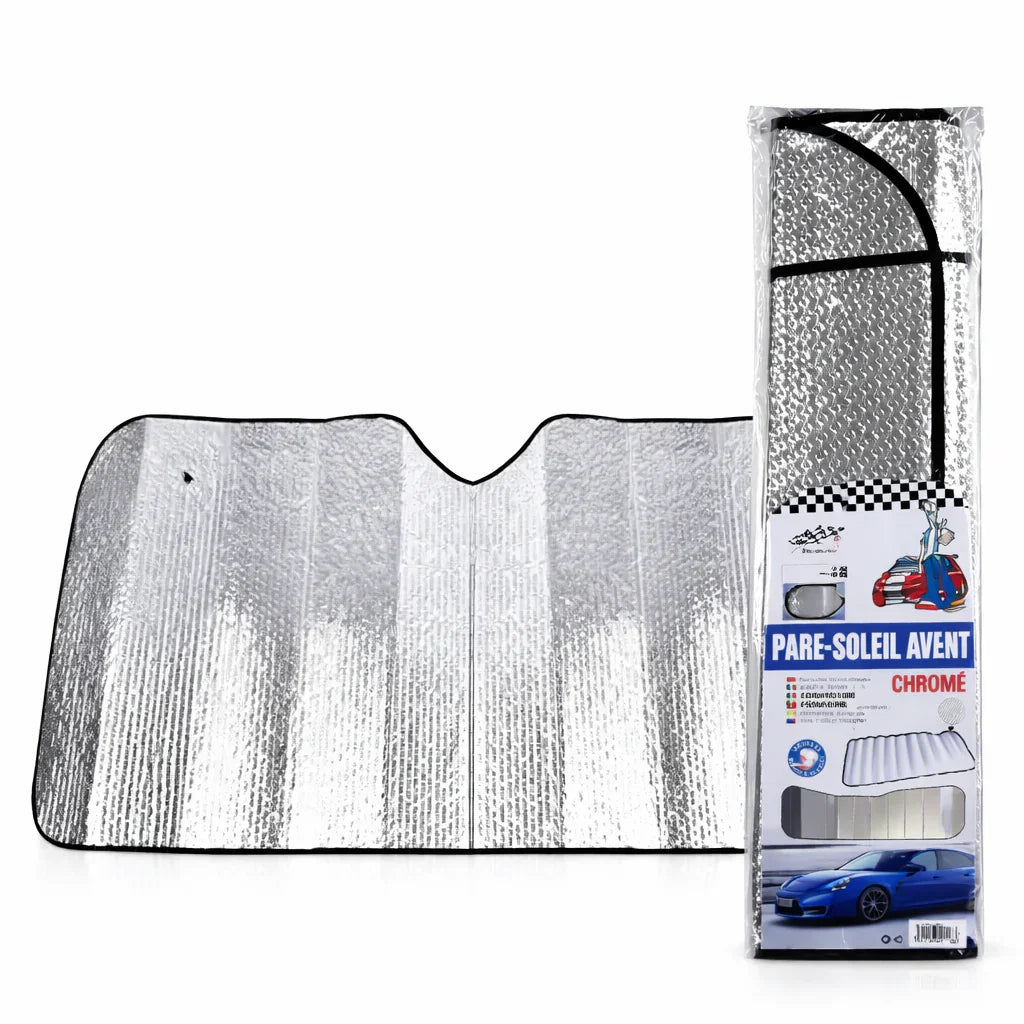 Pare-Soleil Pliable pour Pare-Brise de Voiture – Protection UV 130x60 cm