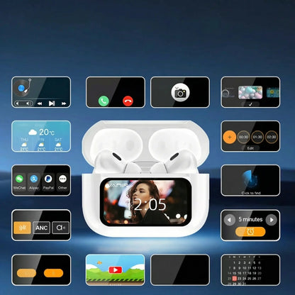 سماعة ايرو برو 2 شاشة لمس + شاحن مجاني هدية 