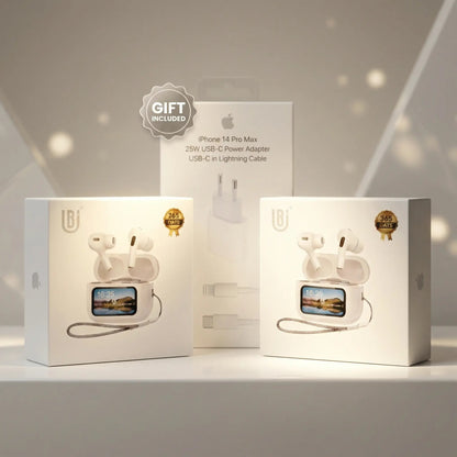 AirPods شاشة تعمل باللمس + شاحن 25 واط