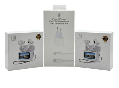 سماعة ايرو برو 2 شاشة لمس + شاحن مجاني هدية 