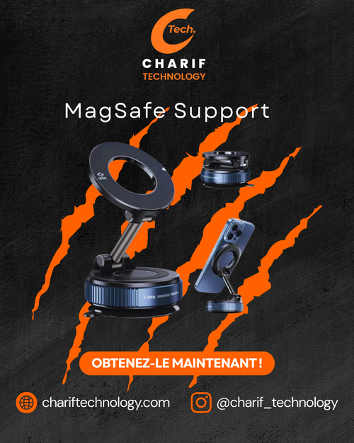 دعم Magnétique Voiture – متوافق مع MagSafe
