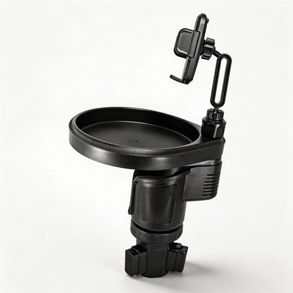 🚗 Support 4-en-1 : Téléphone 📱 Café ☕ Plateau 🍔 — Prêt en 10s ⏱️