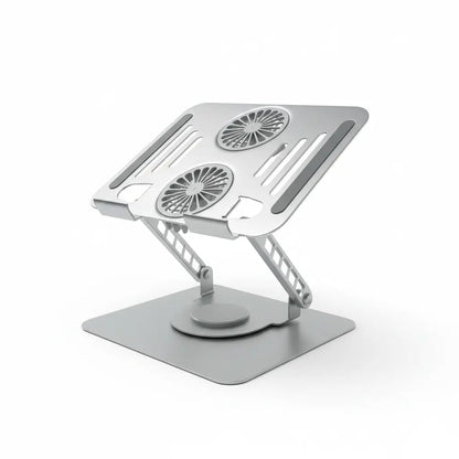 💻 Support Laptop Métal 360° Double Moteur refroidi 🔄