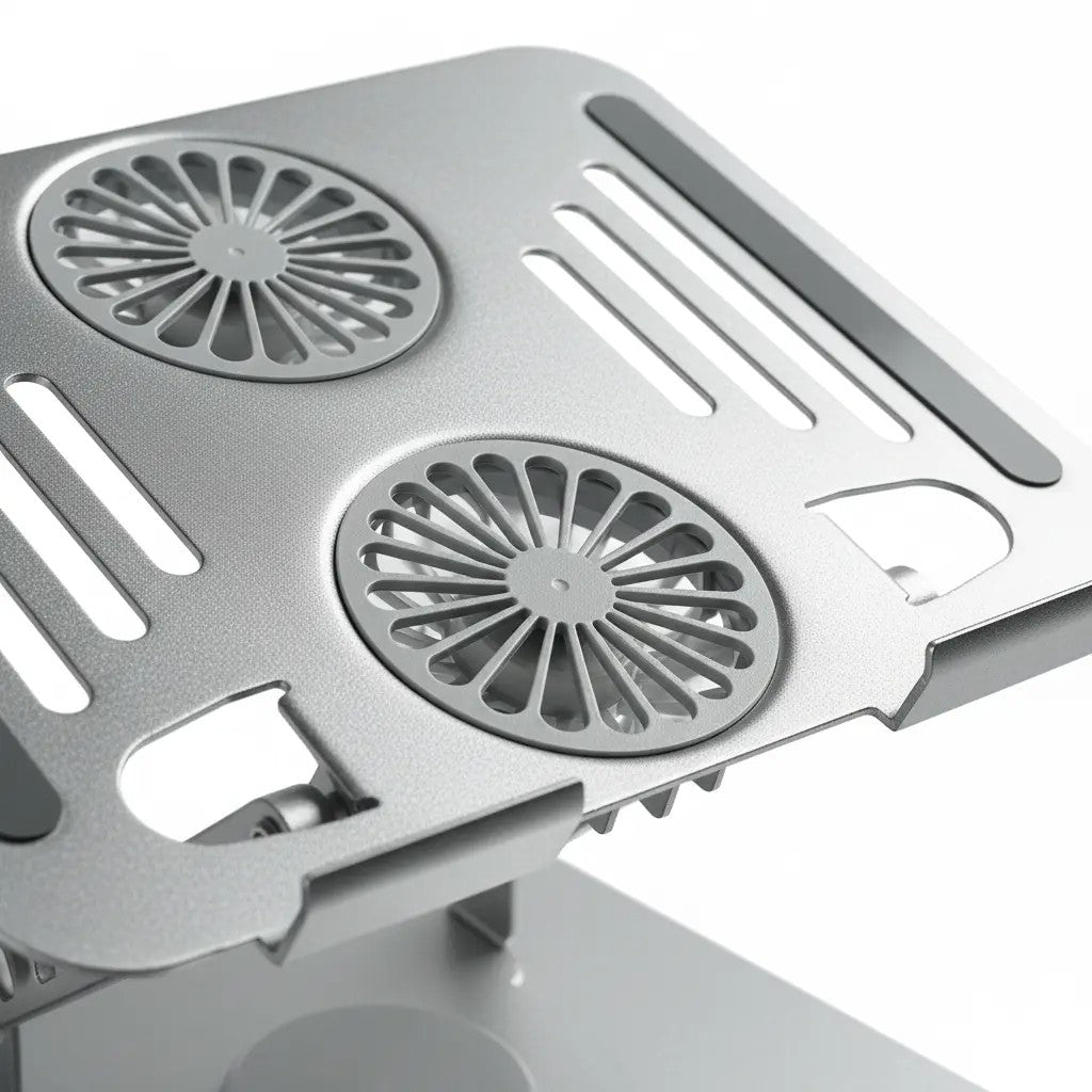💻 Support Laptop Métal 360° Double Moteur refroidi 🔄