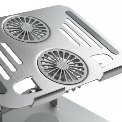 💻 Support Laptop Métal 360° Double Moteur refroidi 🔄