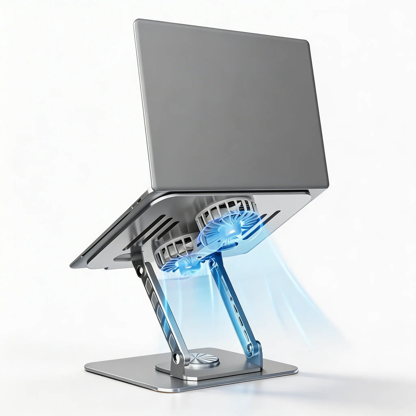💻 Support Laptop Métal 360° Double Moteur refroidi 🔄