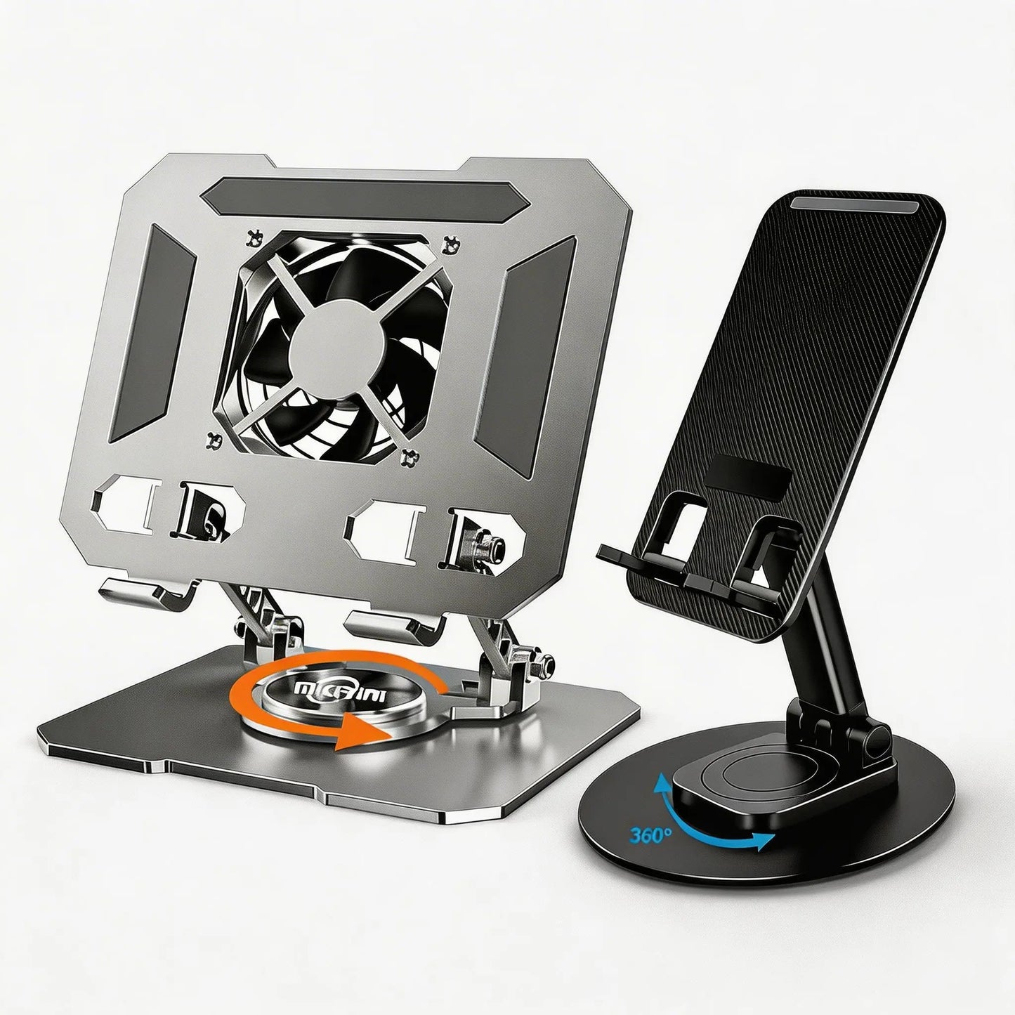 💻 Support Laptop Métal 360° Moteur refroidi 🔄 ➕ Support Téléphone Offert 📱🎁