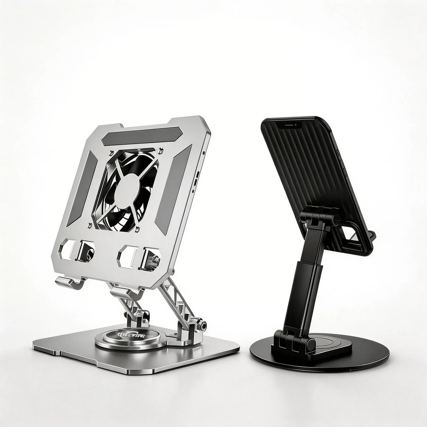 💻 Support Laptop Métal 360° Moteur refroidi 🔄 ➕ Support Téléphone Offert 📱🎁
