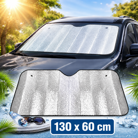 Pare-Soleil Pliable pour Pare-Brise de Voiture – Protection UV 130x60 cm